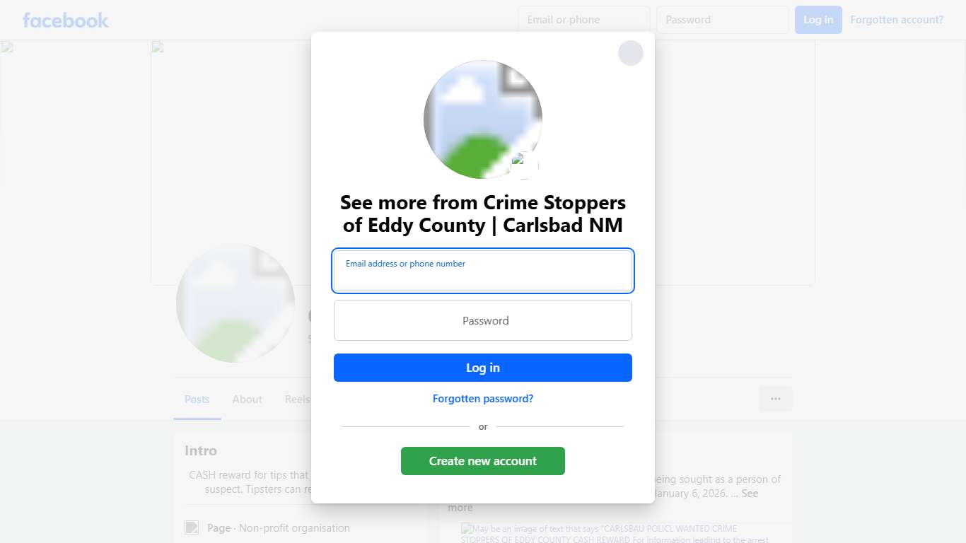 Crime Stoppers of Eddy County Carlsbad NM Facebook